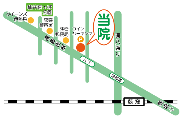 クリニック周辺地図